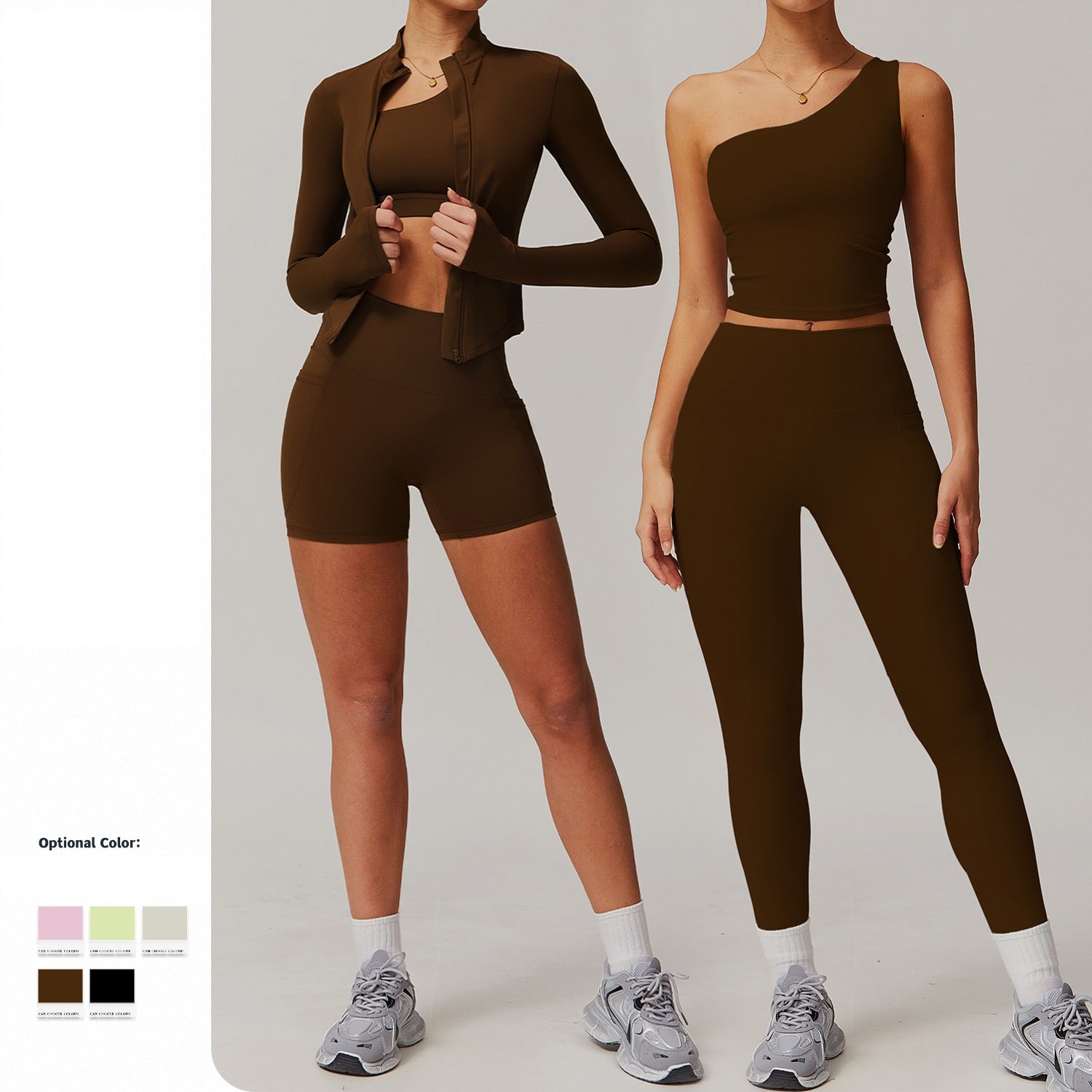 Cloud sense quick dry waist shape comfortable yoga suit casual wear 8408