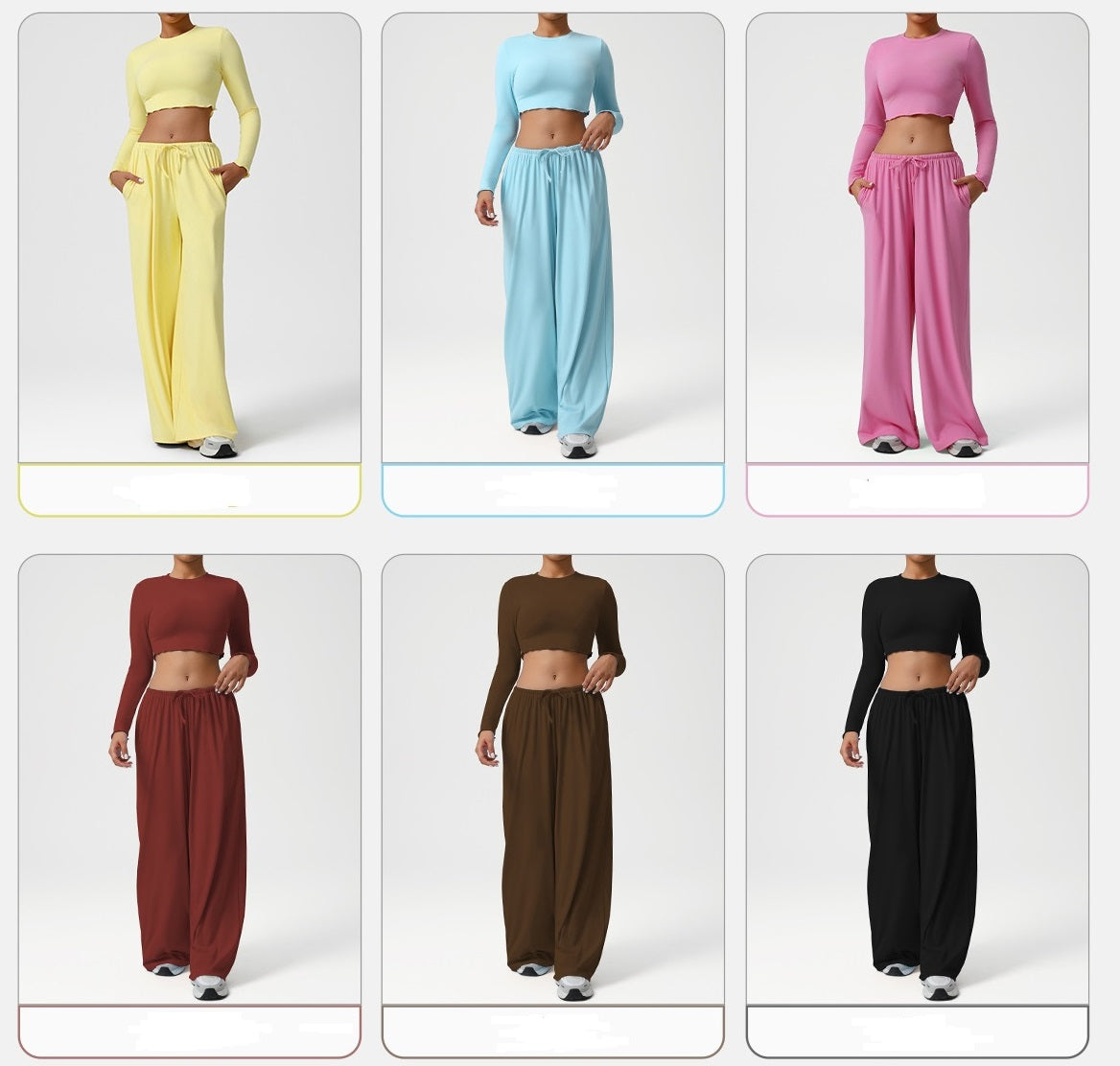 New style suit dance movement loose droop feeling wide leg pants yoga suit slim long sleeve jacket fitness suit