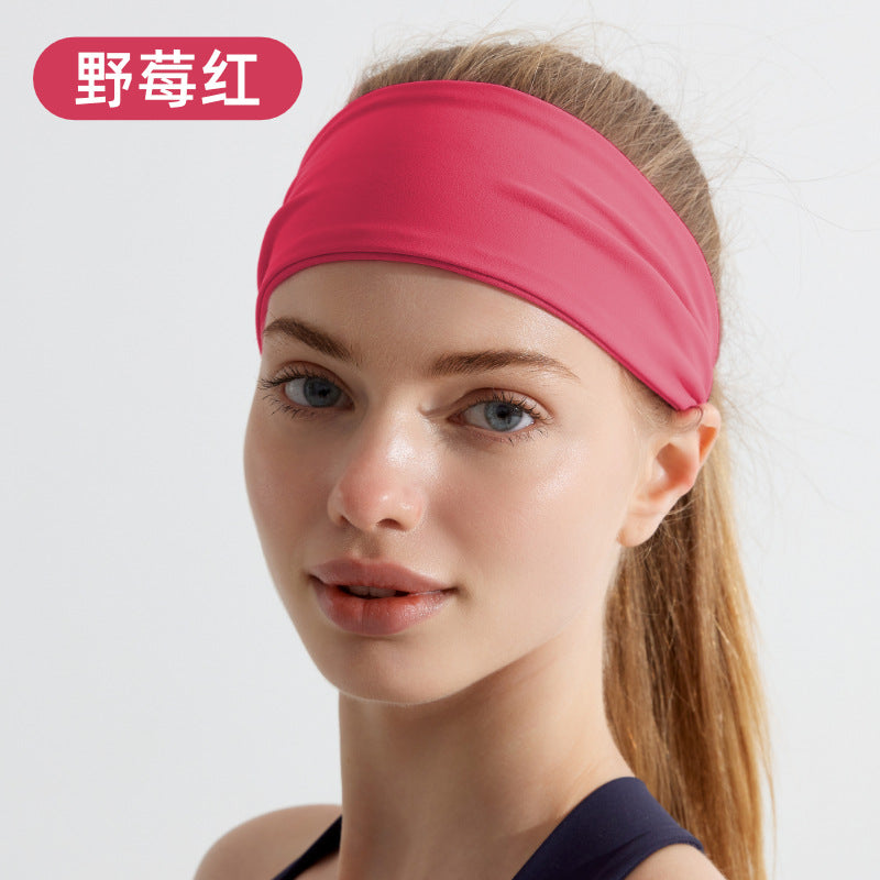 Sports headband absorbs sweat yoga fitness headband summer girls running headband MOQ20pcs