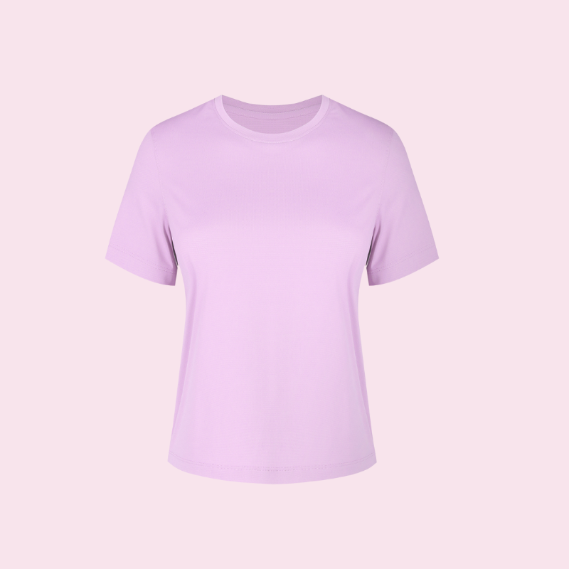 Summer round neck loose T-shirt light dry running fitness sport short sleeve D25016