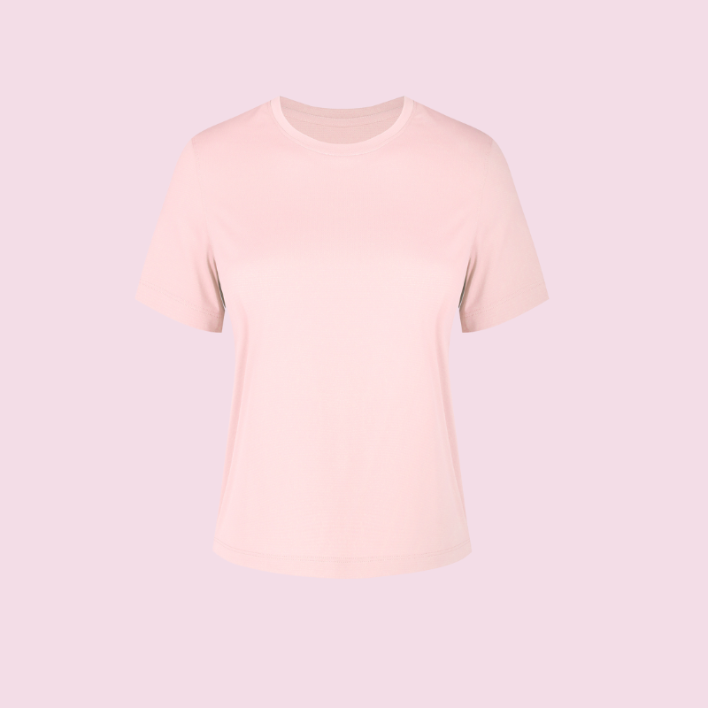 Summer round neck loose T-shirt light dry running fitness sport short sleeve D25016