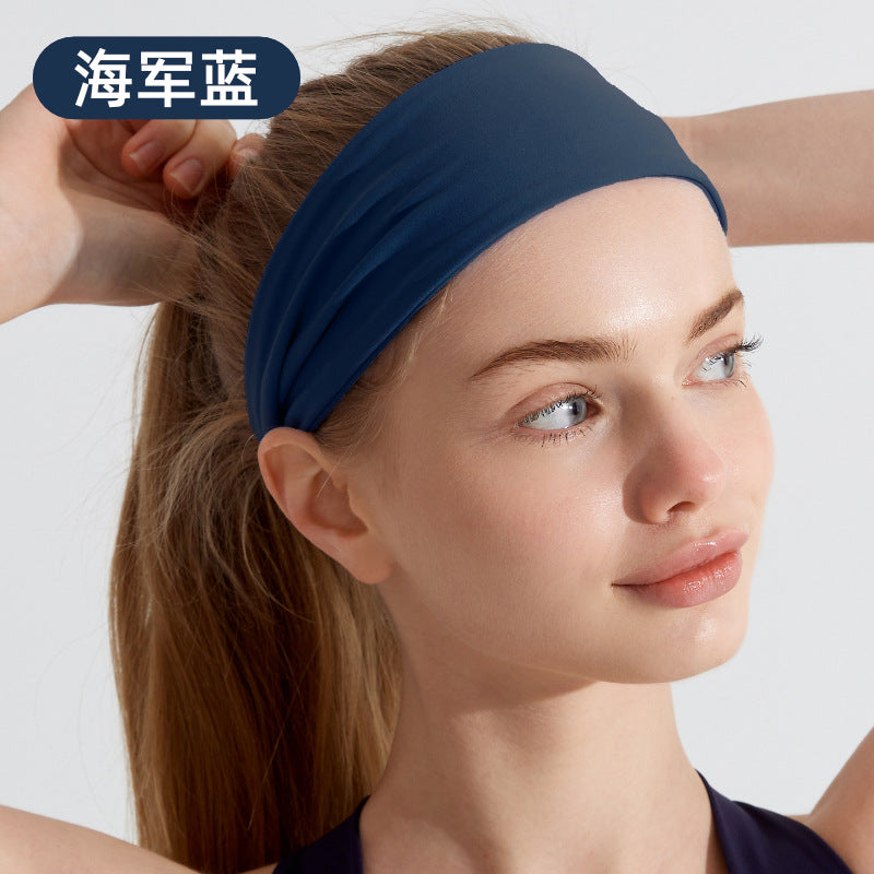 Sports headband absorbs sweat yoga fitness headband summer girls running headband MOQ20pcs
