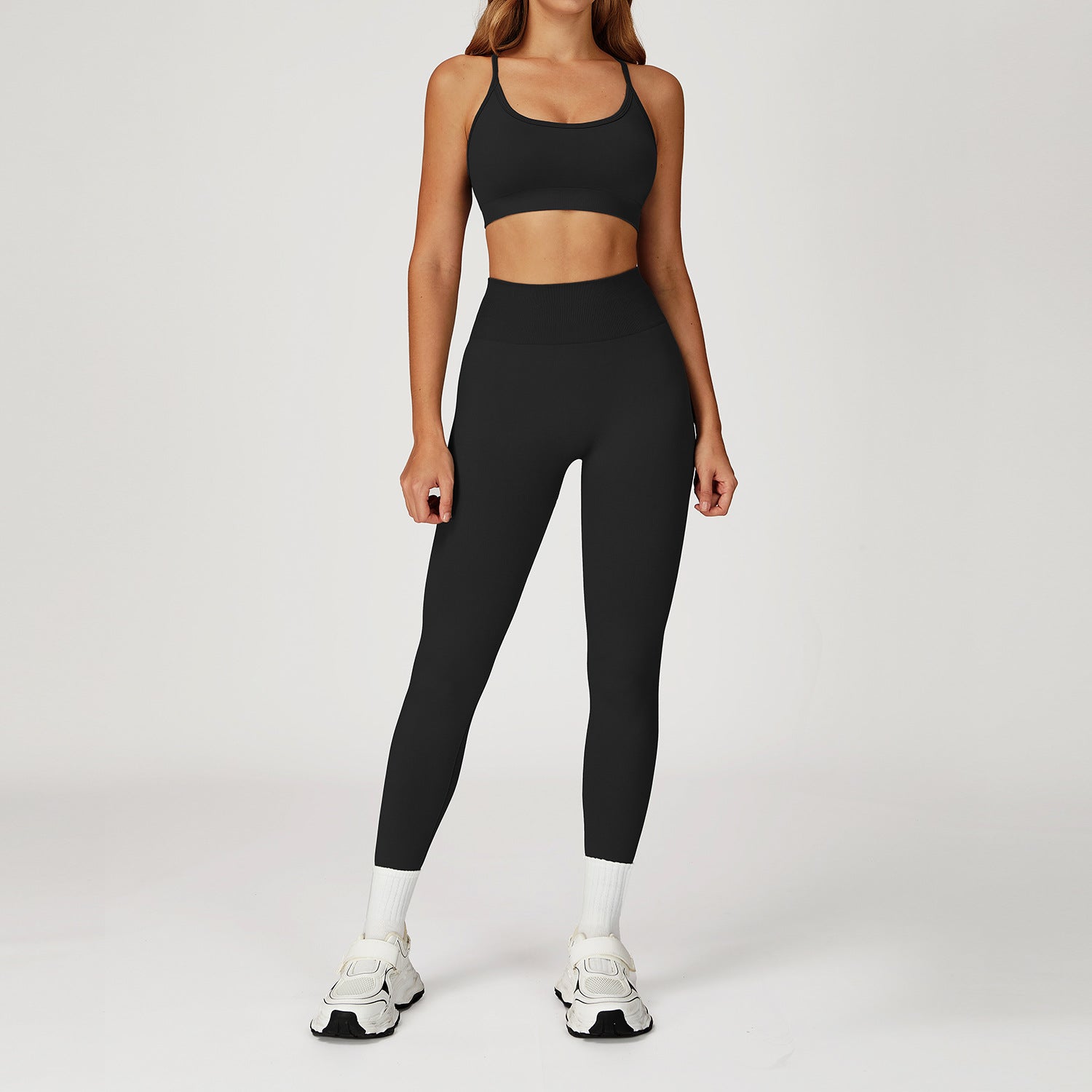 Seamless stand collar zipper yoga coat tight fit quick dry outdoor leisure sports running yoga suit