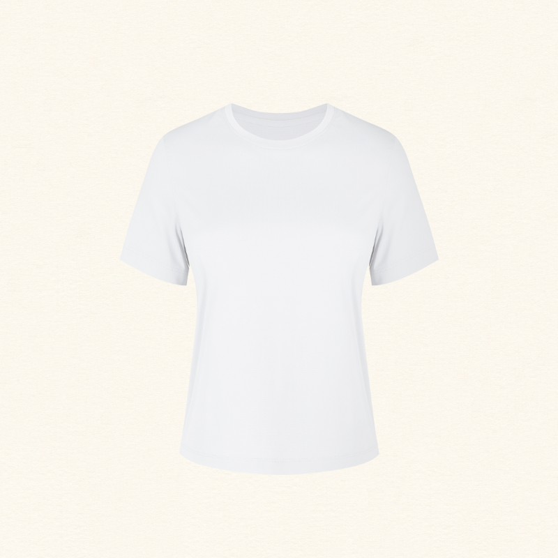 Summer round neck loose T-shirt light dry running fitness sport short sleeve D25016