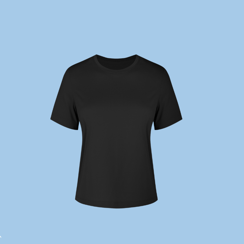 Summer round neck loose T-shirt light dry running fitness sport short sleeve D25016