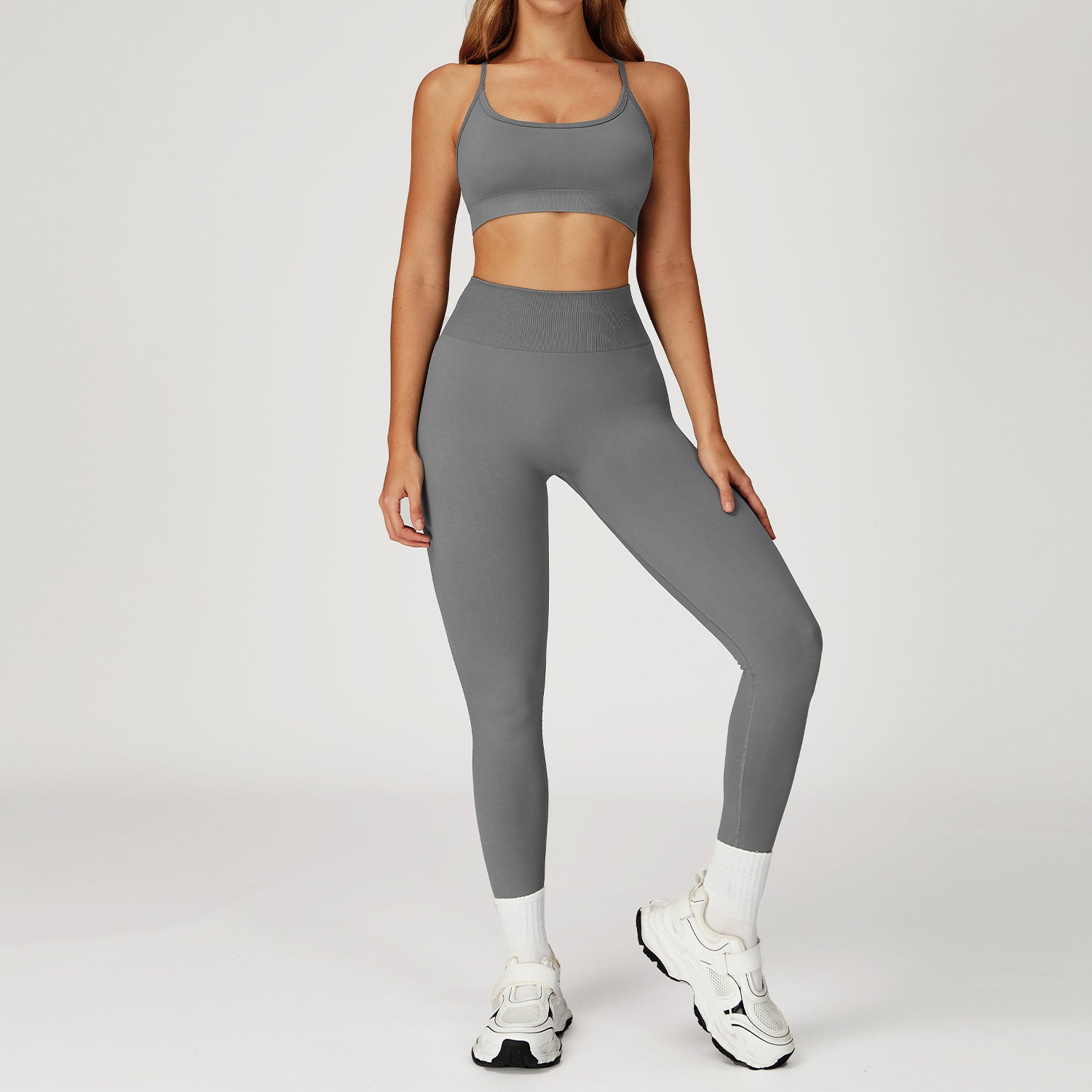 Seamless stand collar zipper yoga coat tight fit quick dry outdoor leisure sports running yoga suit