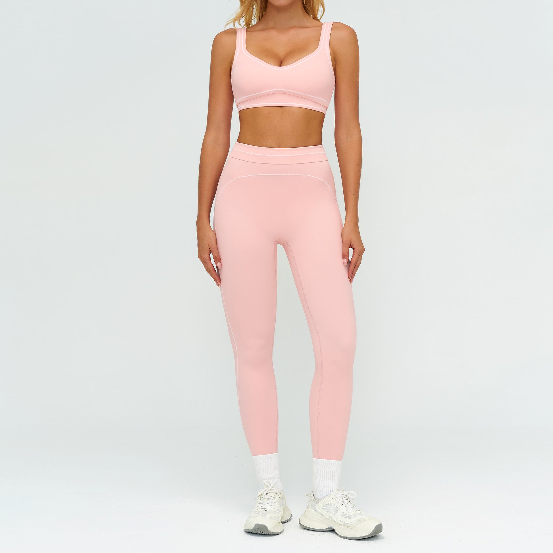 Yoga set sports and fitness wear, women's running exercise set 7028