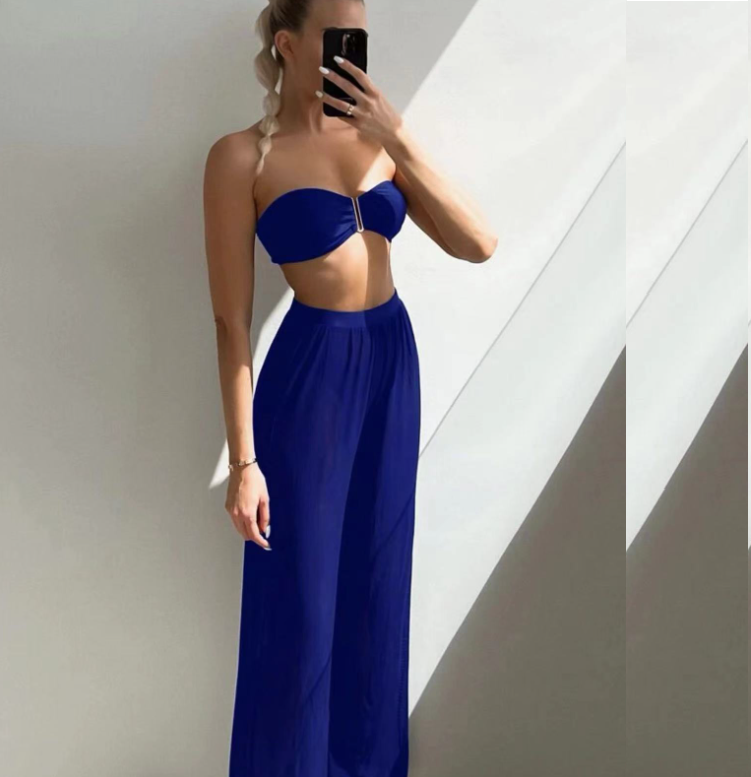 2023 New Sexy Bikini Three-piece Hollow Slim Swimsuit 2 Colors