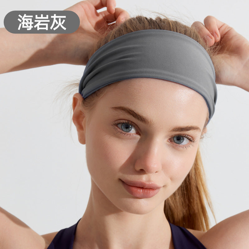 Sports headband absorbs sweat yoga fitness headband summer girls running headband MOQ20pcs