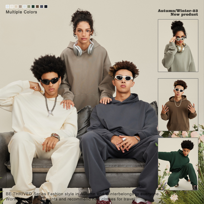 440G wool heavy hoodie solid color 10 colors