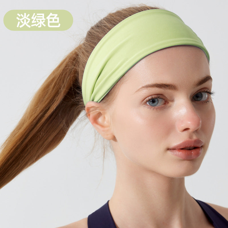 Sports headband absorbs sweat yoga fitness headband summer girls running headband MOQ20pcs