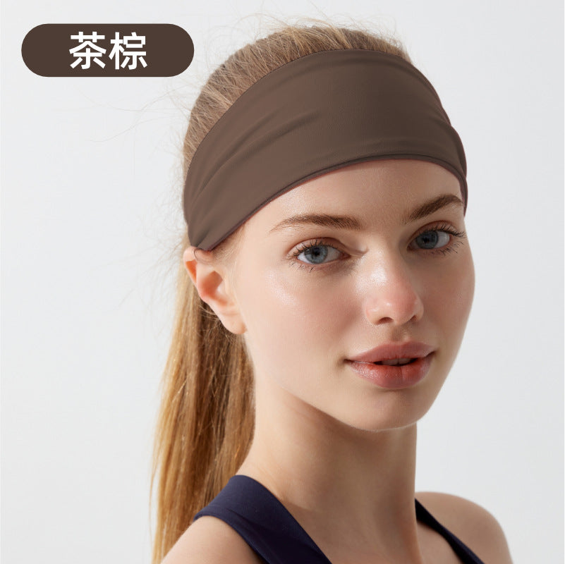 Sports headband absorbs sweat yoga fitness headband summer girls running headband MOQ20pcs