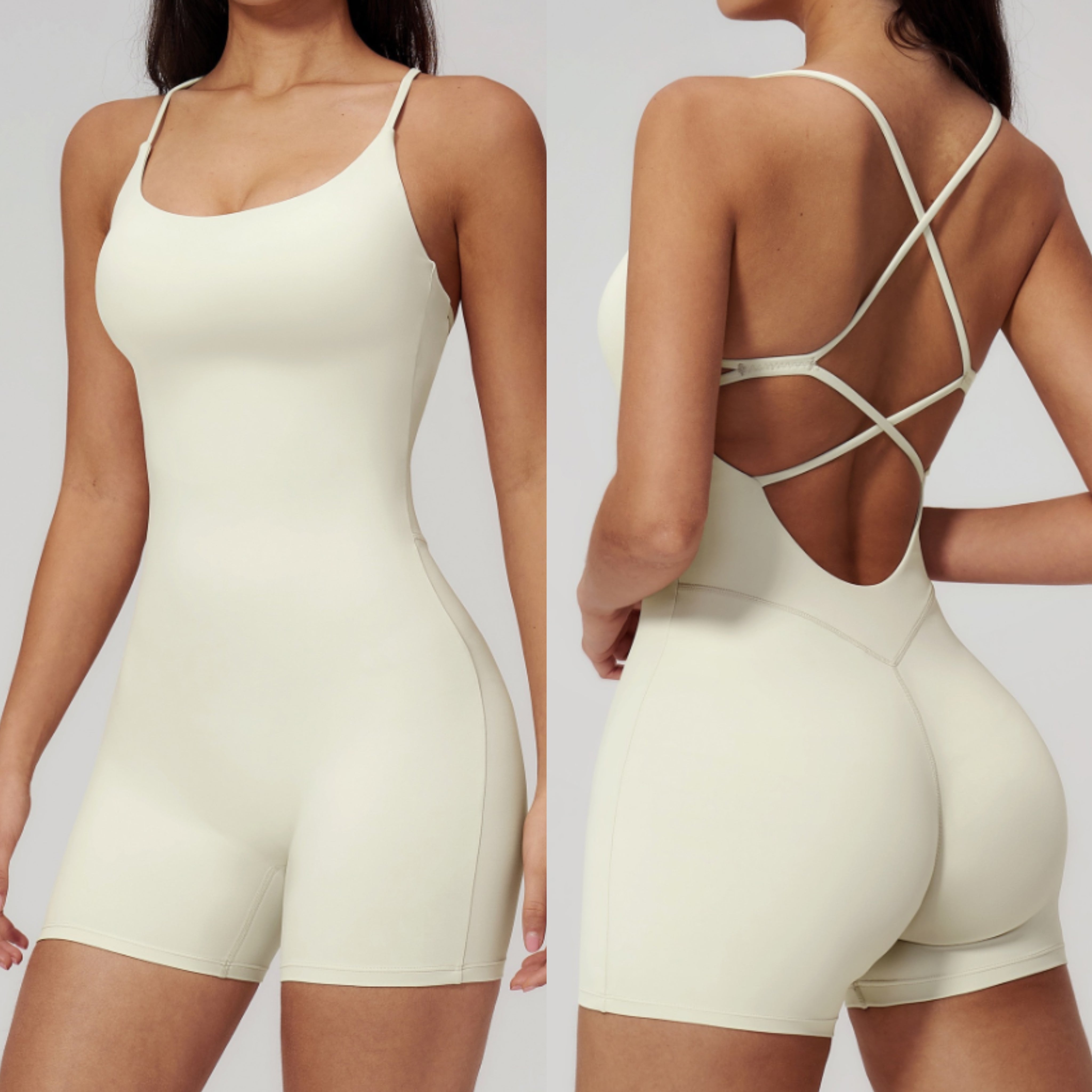 Yoga suspenders onesies with breast pads exercise hip tight-fitting yoga clothes Pilates