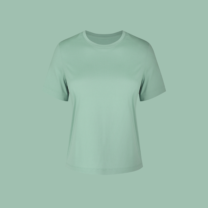 Summer round neck loose T-shirt light dry running fitness sport short sleeve D25016