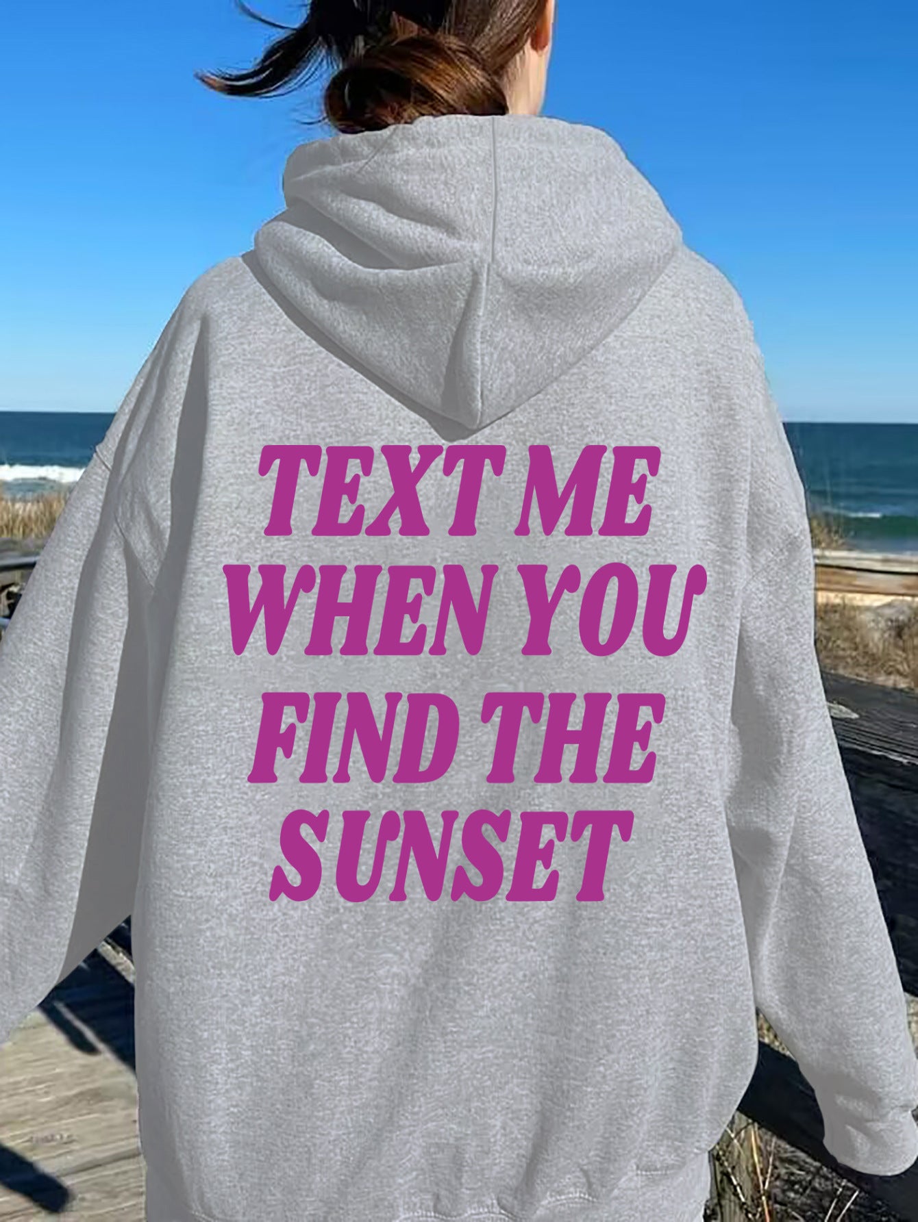 Fleece hoodie letter pocket drawstring printed hoodie 10 colors