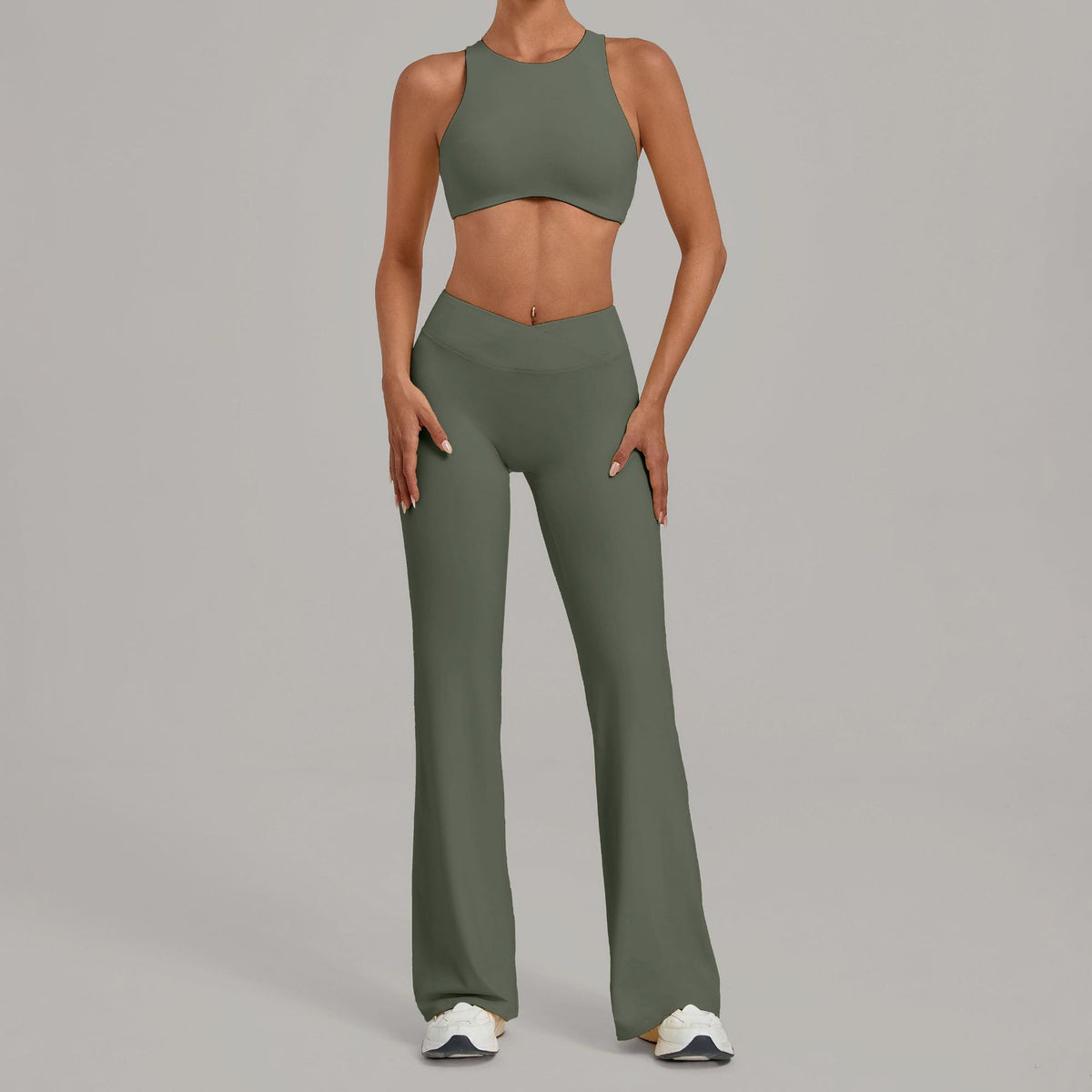 Exercise yoga suit wearing running fitness exercise abdominal lift hip yoga suit