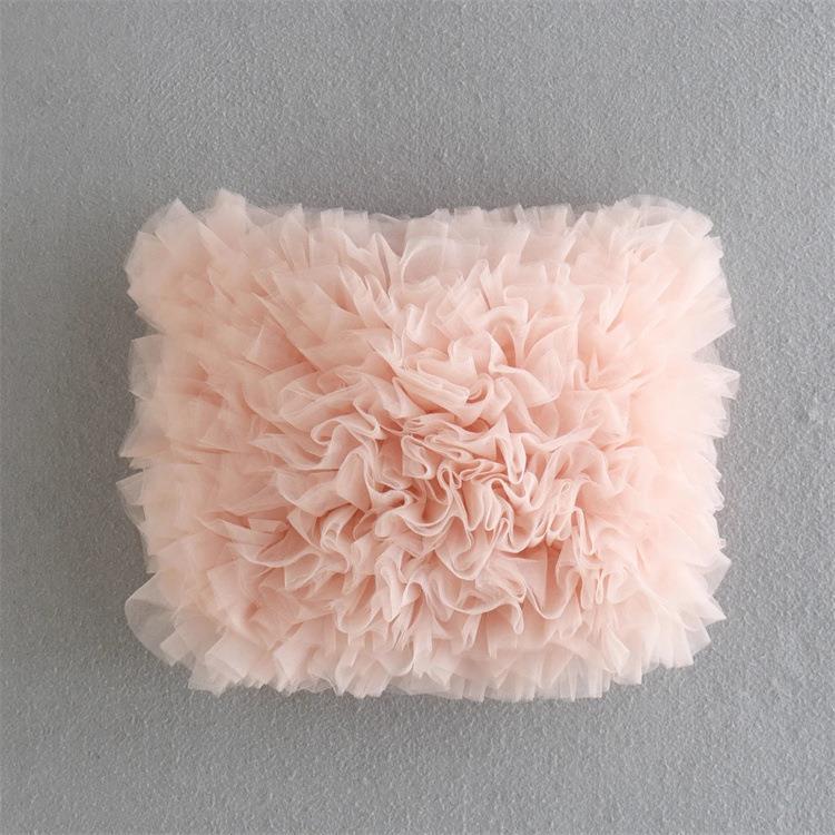 Barbie Sweet hot sexy new backless silk mesh knitted top halter shirt