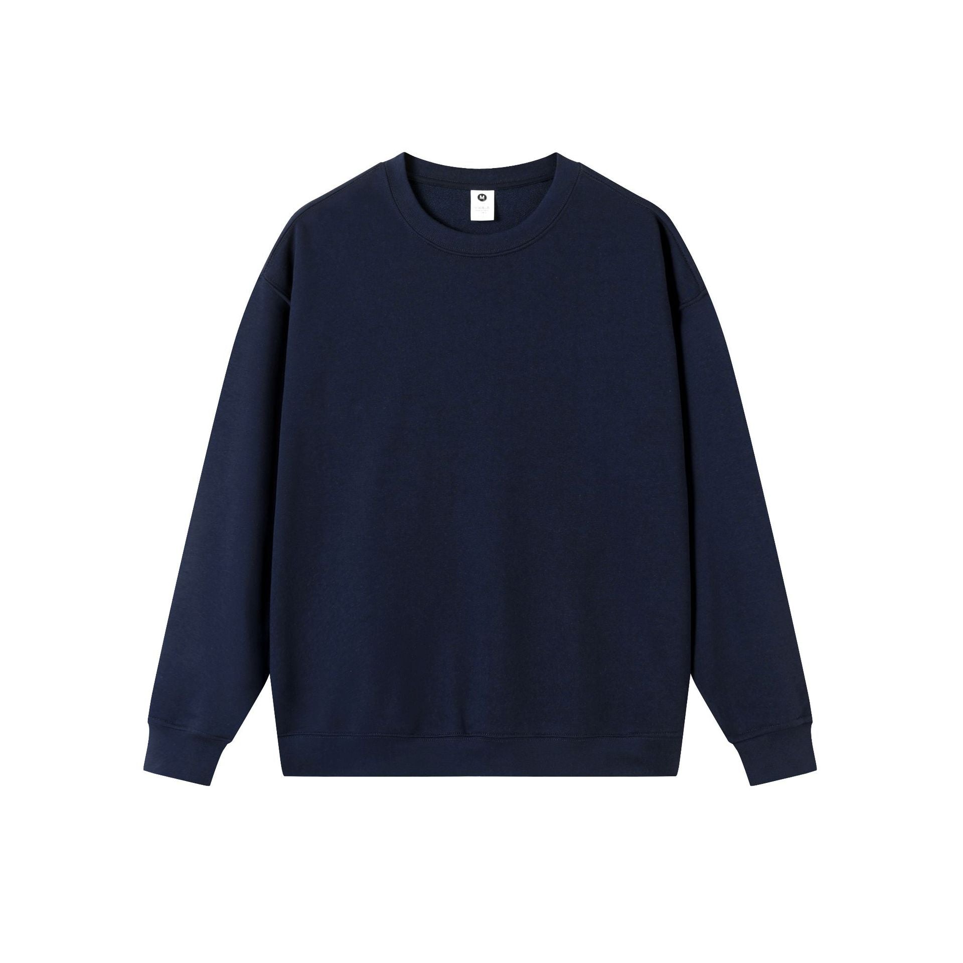 330g pure cotton circle long sleeve crew-neck hoodie customized logo 14 colors