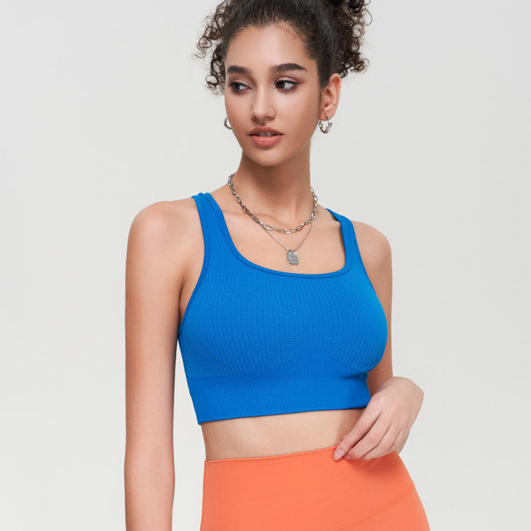 Waistcoat yoga bra seamless one cup 5color