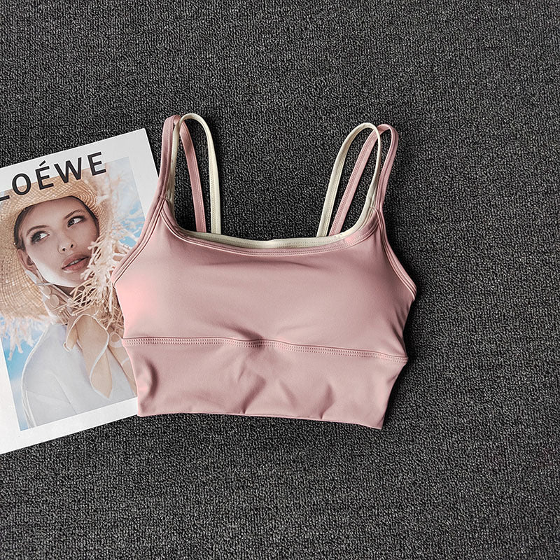 Shockproof Quick Dry Sports Bra, Support Side Boobs Anti-Sagging Yoga Camisole Top