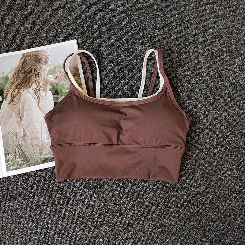 Shockproof Quick Dry Sports Bra, Support Side Boobs Anti-Sagging Yoga Camisole Top
