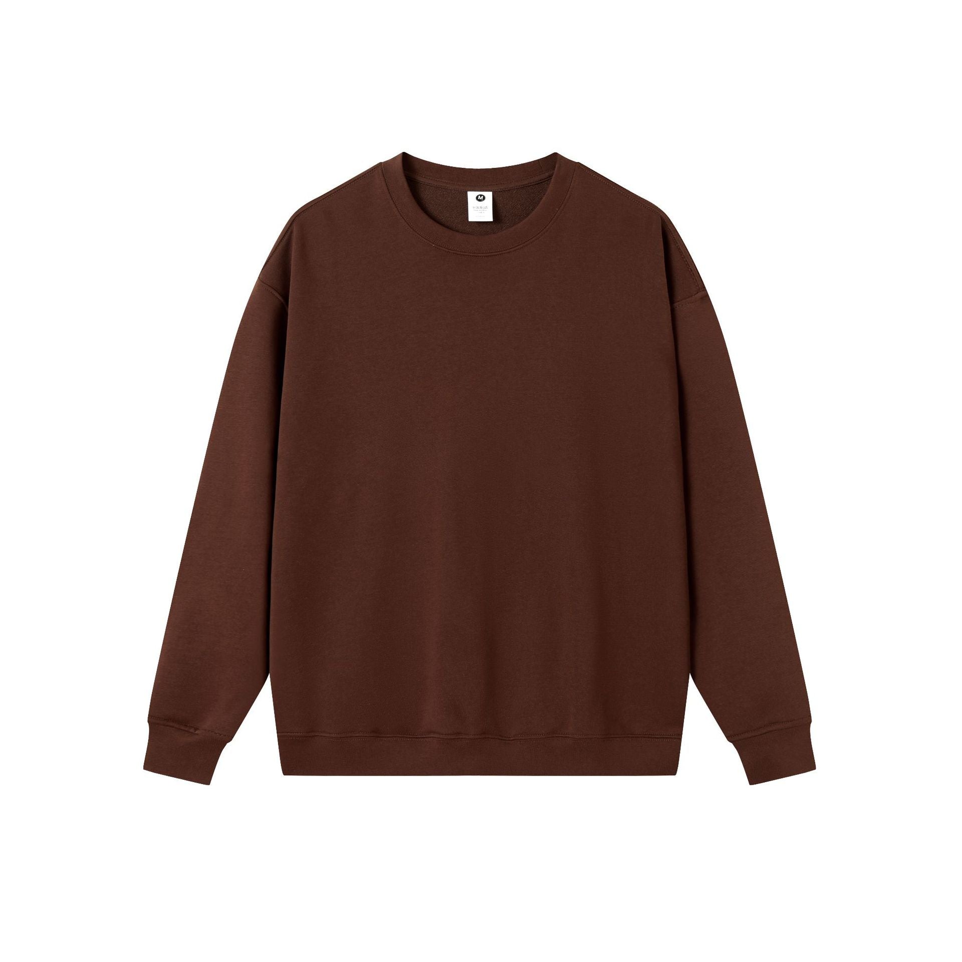 330g pure cotton circle long sleeve crew-neck hoodie customized logo 14 colors