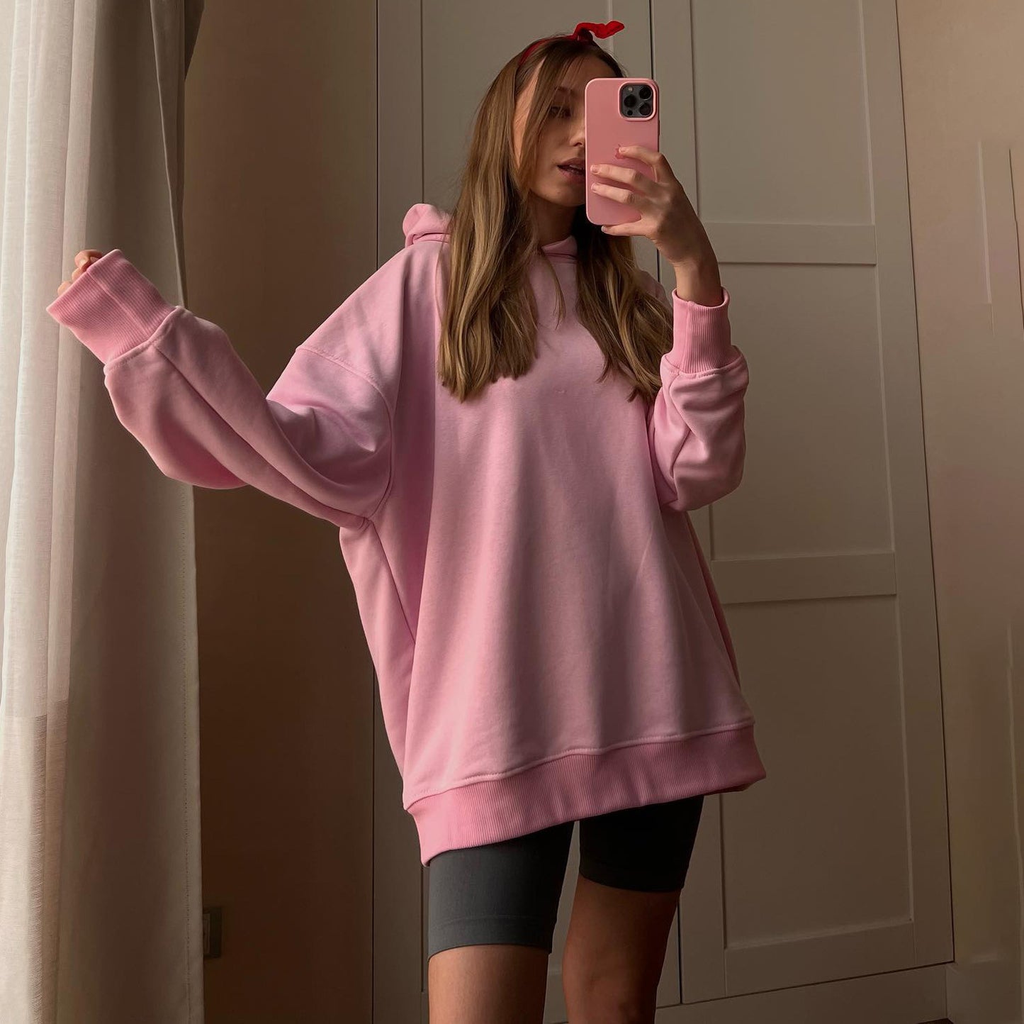Barbie Loose hoodie simple large size women's wear