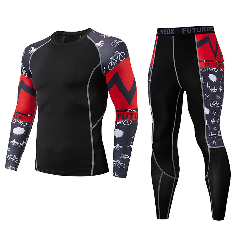 Sports fitness running training basketball training quick-drying clothes men's casual sports suit