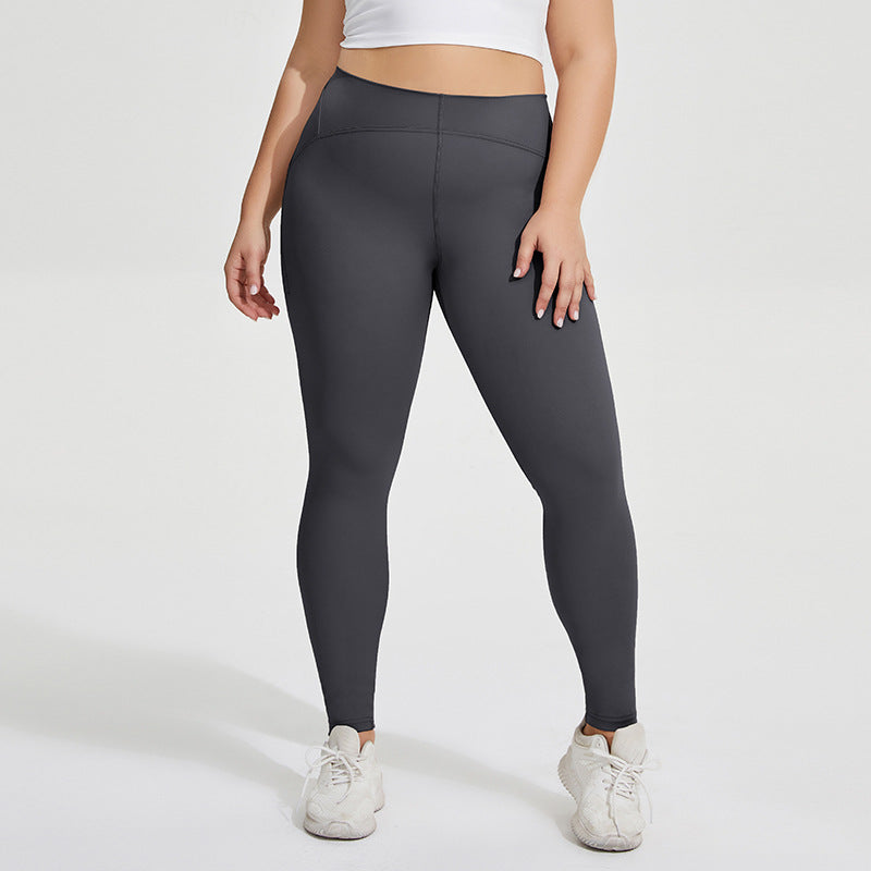 Plus Size Yoga Pants Women Nude Hip Lifting High Waist Peach Hip Pants Sports Trousers Tight Fitness Pants 3 Colors