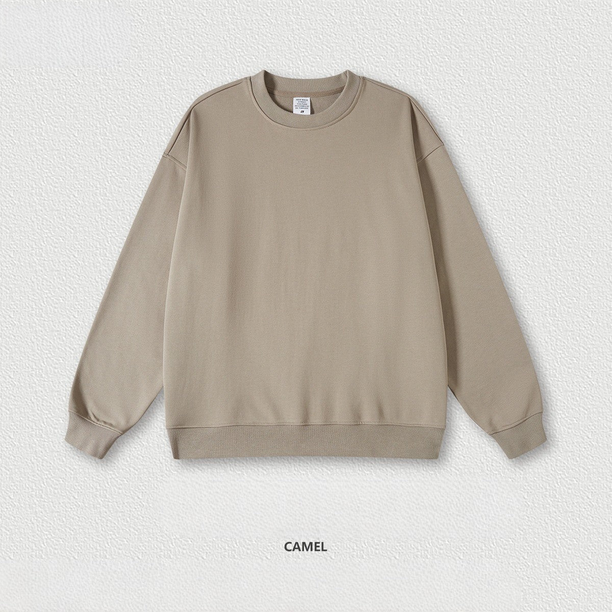 Wool loop 440G loose round neck solid color hoodie 11 colors