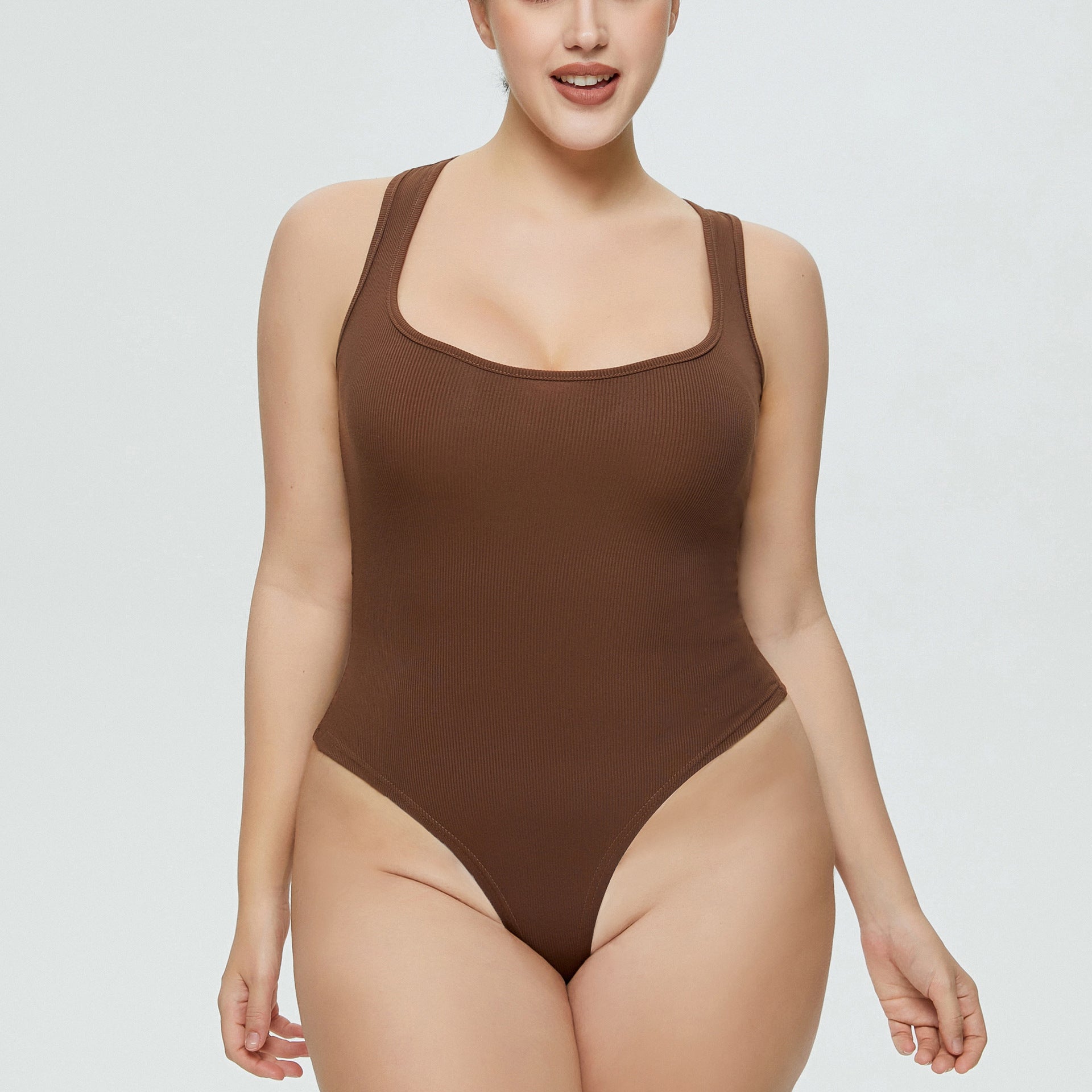 Plus Size Women's Knitted Sports Jumpsuit Casual Sleeveless Ladies Jumpsuit Triangle Bodysuit Women 3 Colors