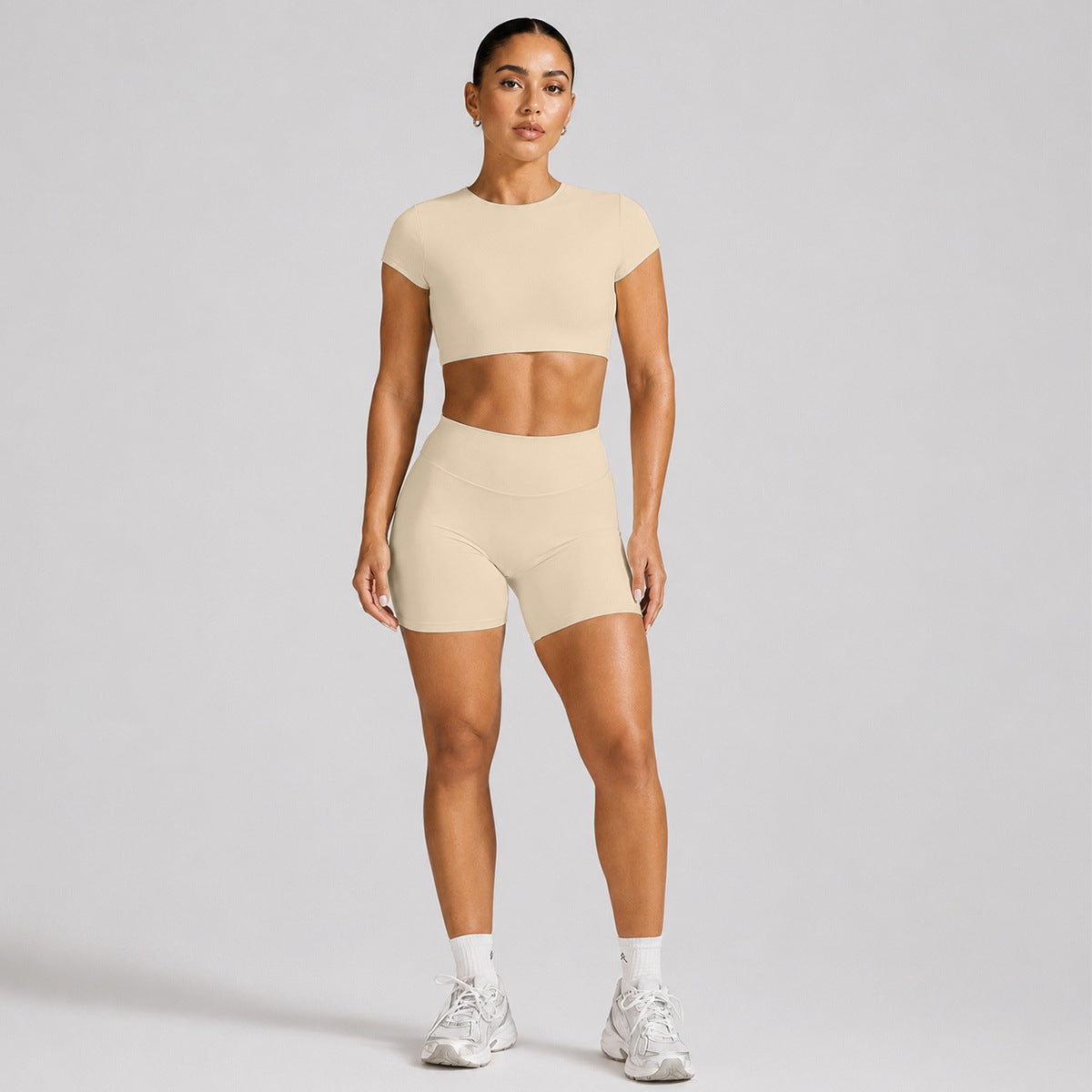 Backless Short sleeve T-shirt sports short sleeve suit women with breast pad fitness top outdoor sports yoga suit(副本)