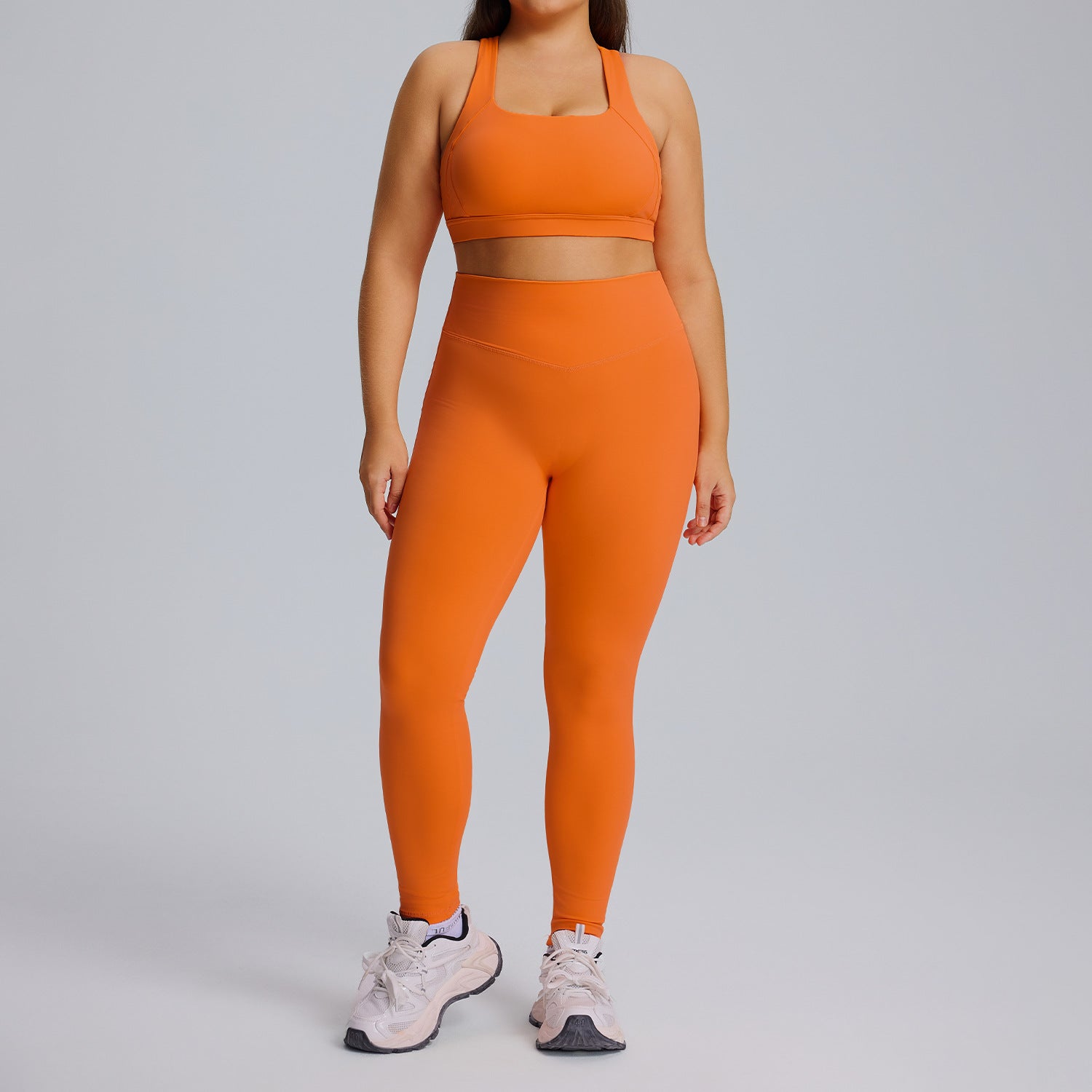 Plus Size High Waist Yoga Set for Women, High Stretch Butt Lifting Quick Dry Workout Tracksuit