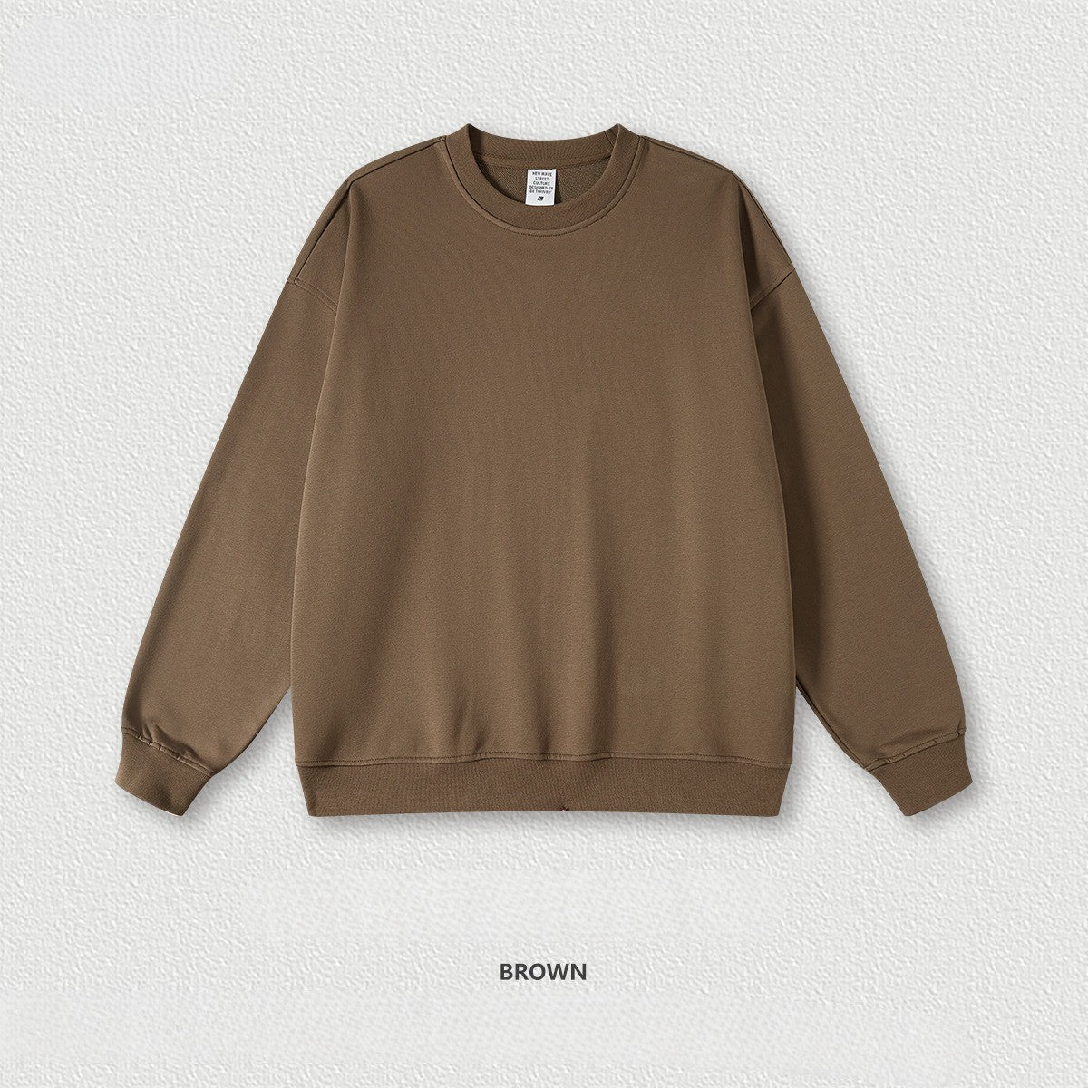 Wool loop 440G loose round neck solid color hoodie 11 colors