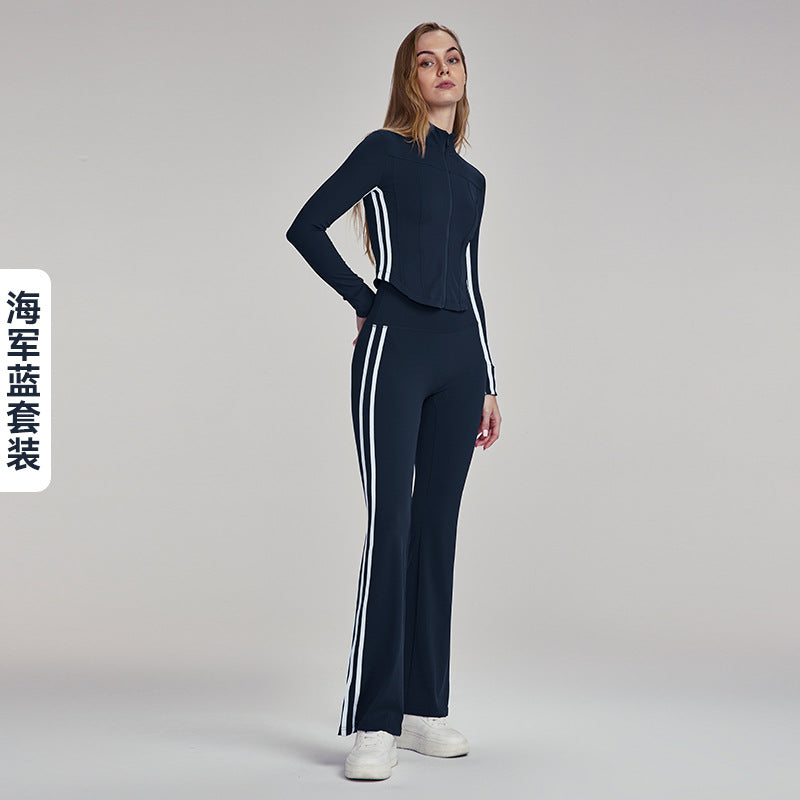 Yoga suit two-piece set autumn leisure all-match outdoor running fitness suit sports suit