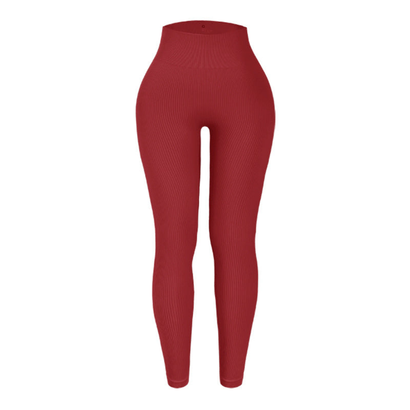 Threaded sweatpants Seamless yoga pants high-waisted fitness pants 15colors