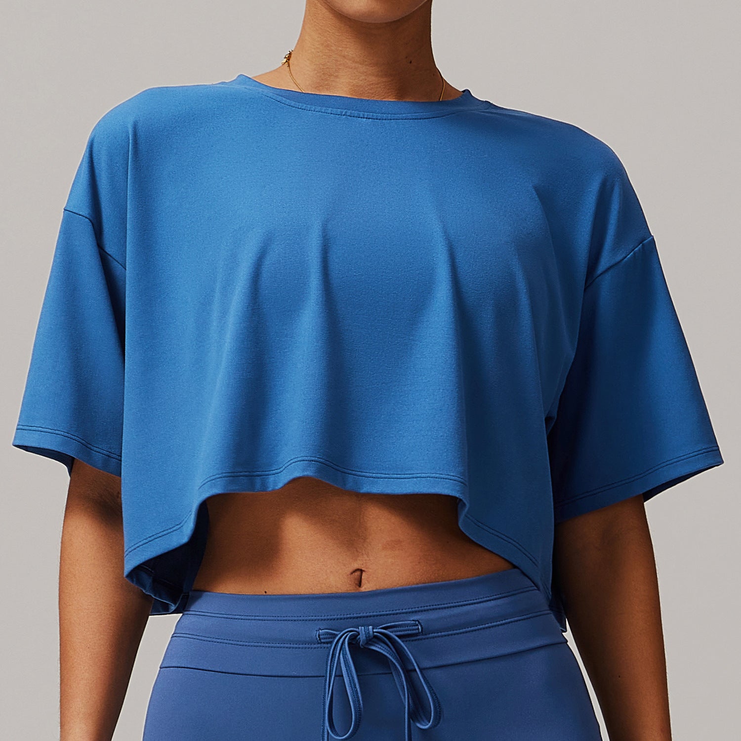 Sport short sleeved top comfortable crew neck short T-shirt fitness running 5034