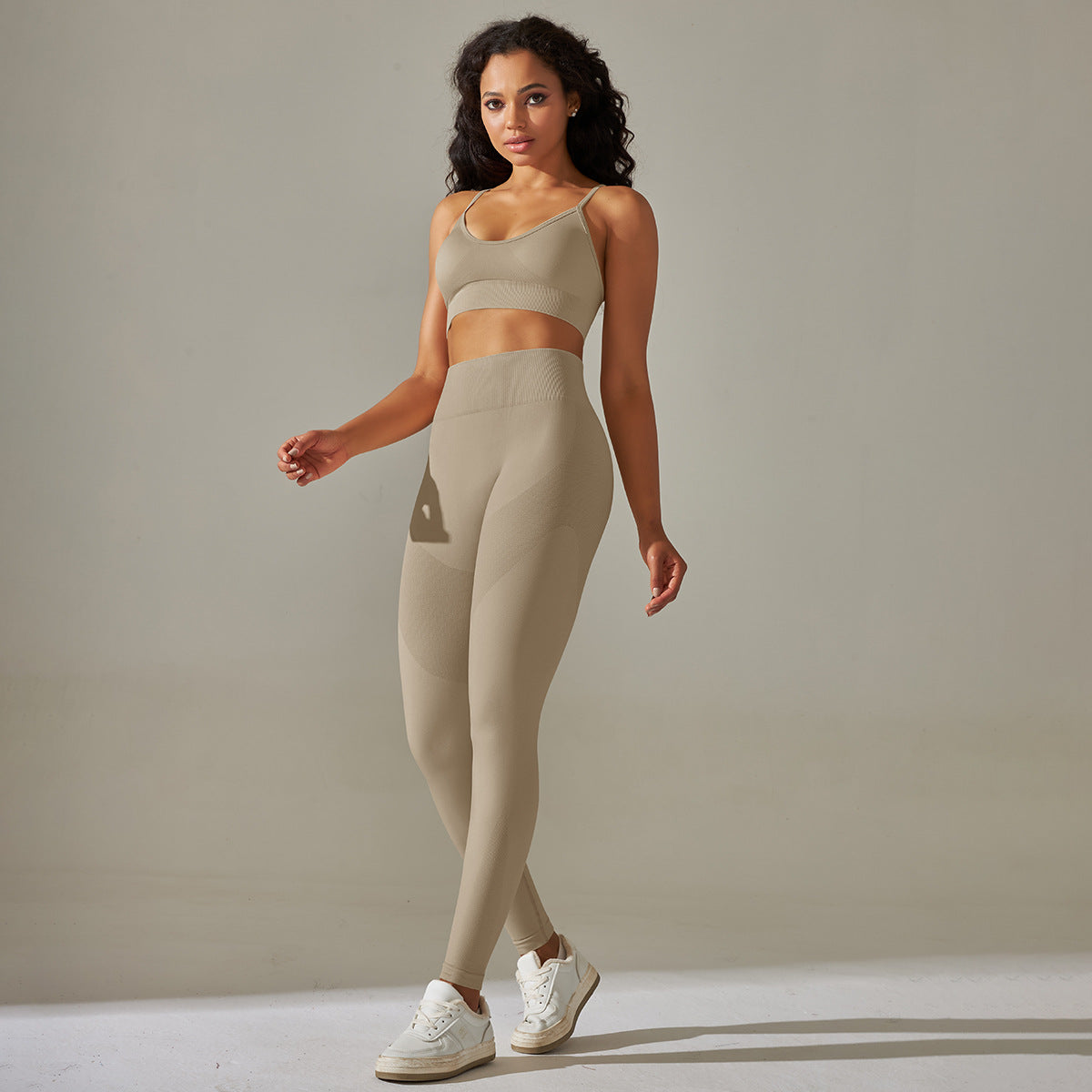1 seamless beautiful back cross double straps sports vest bra set running fitness yoga pants 14 colors