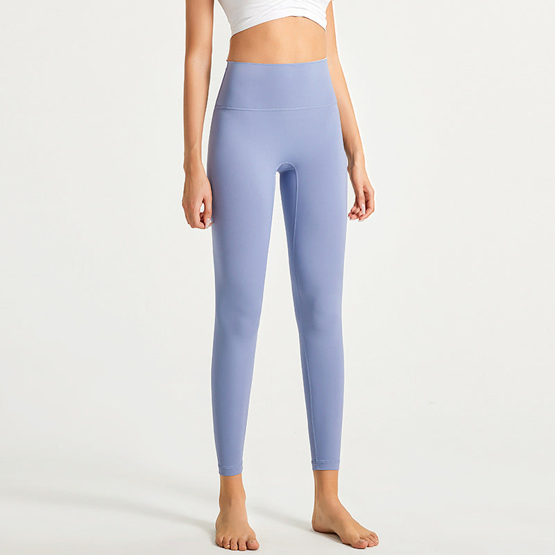 Fitness cloud feeling super soft hip lift women high waist stretch naked sense sports running yoga leggings