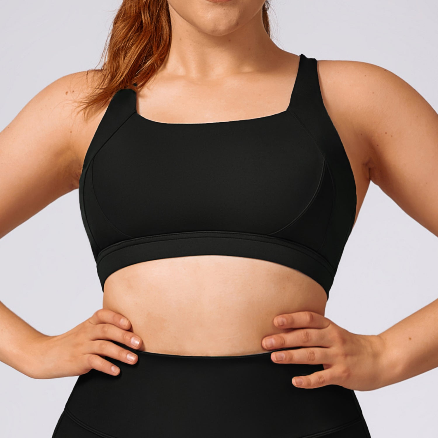 Plus-size yoga women's quick-drying Pilates running tight exercise fitness set 8047