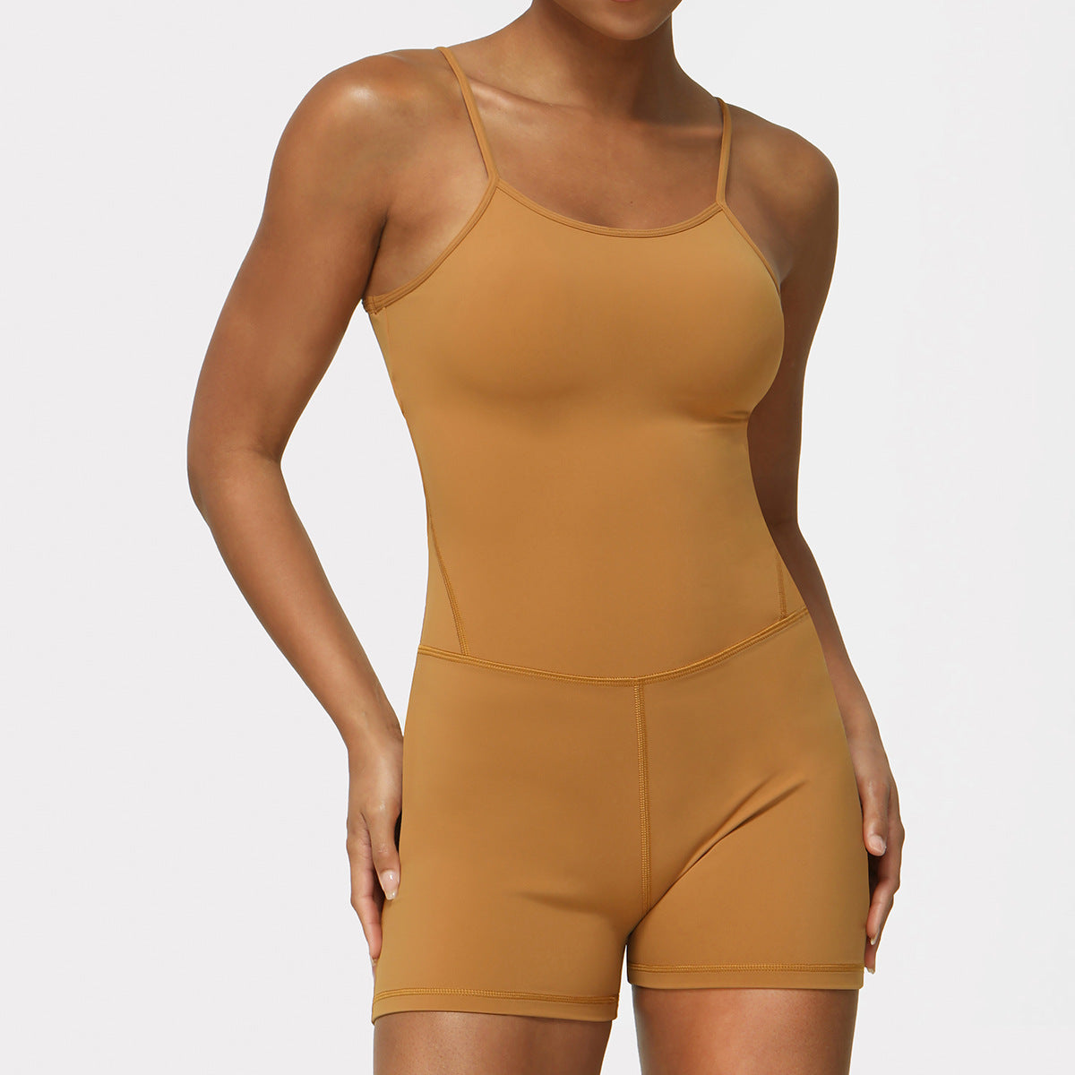 Skinny band nude one-piece yoga suit 5colors
