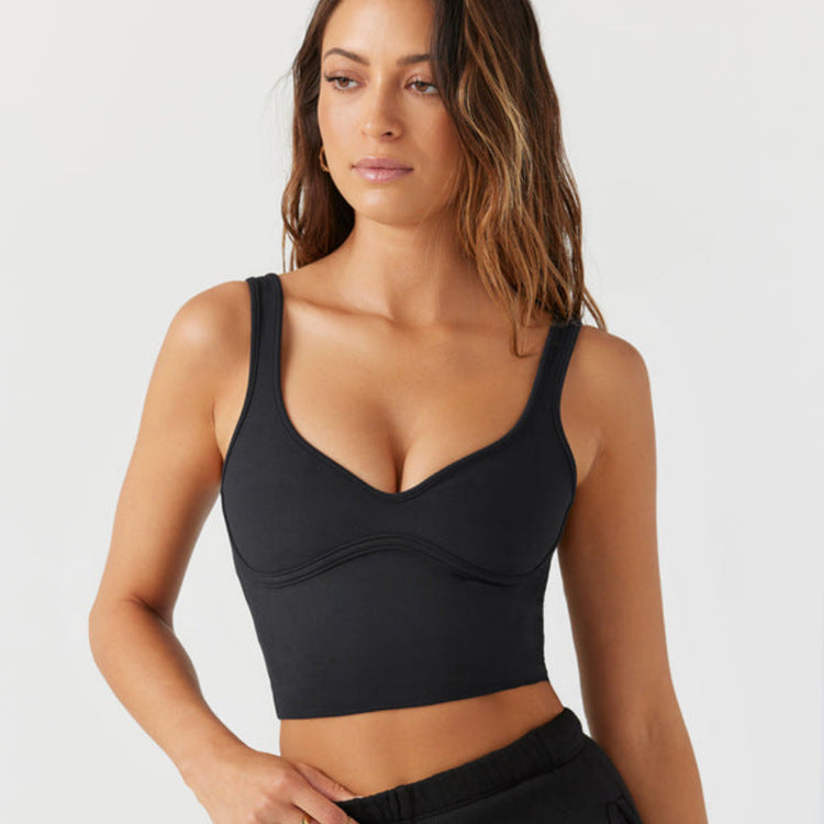 Yoga top short straps sexy
