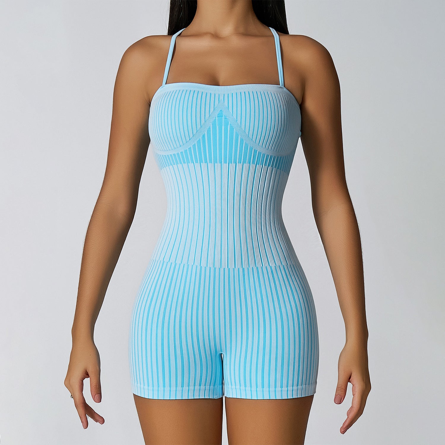 Bodysuit outdoor naked feeling quick drying sports beauty back fitness wear
