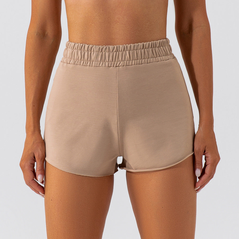 Hoodie shorts All-in-one quick dry running yoga shorts 4 colors