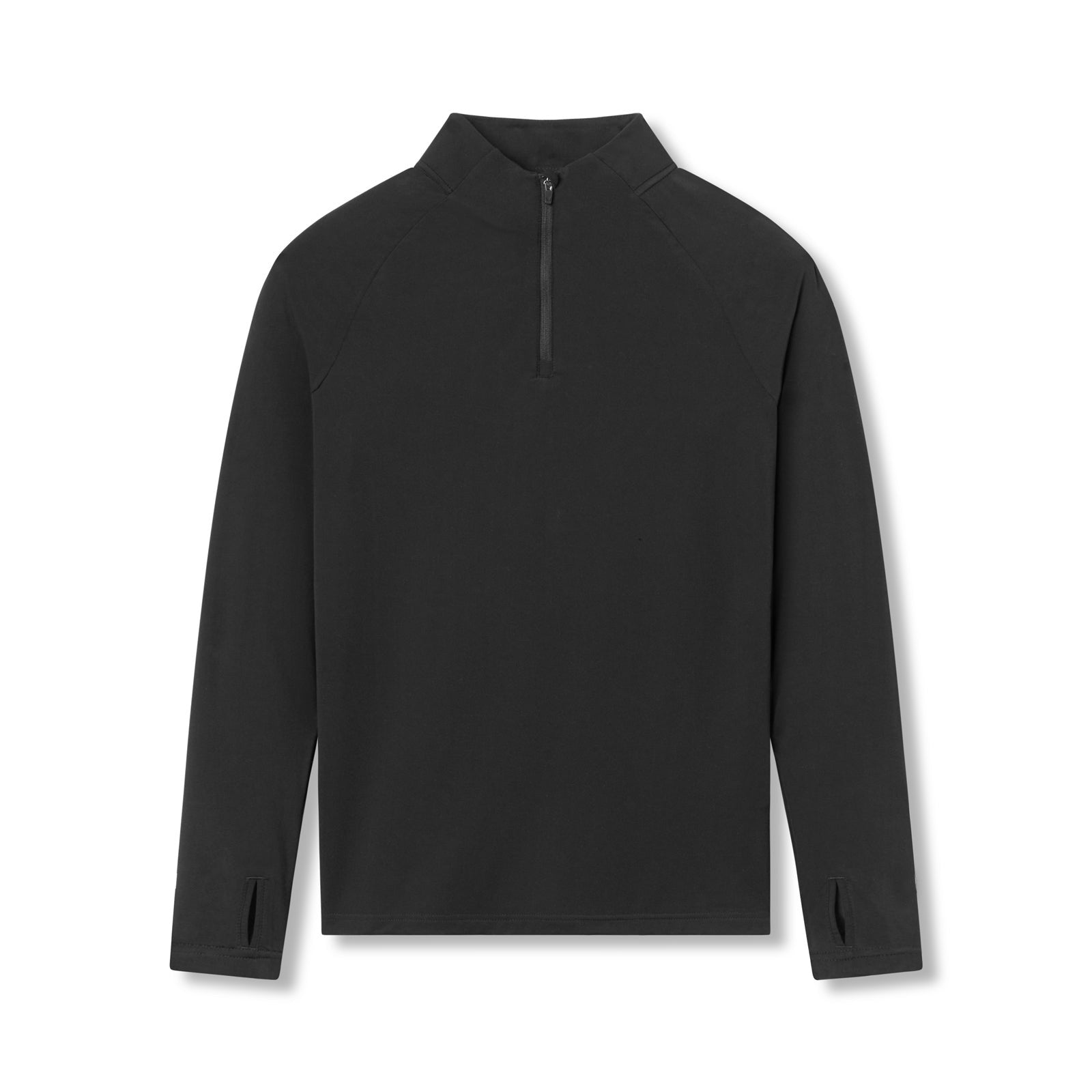 Men's quick-drying half-zip solid color workout high-spring long-sleeved top