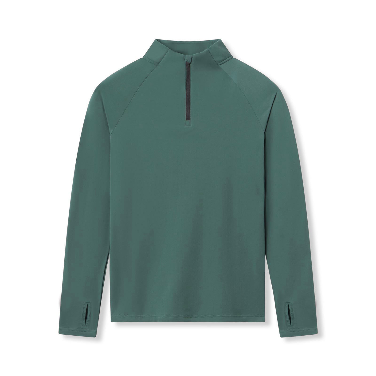 Men's quick-drying half-zip solid color workout high-spring long-sleeved top