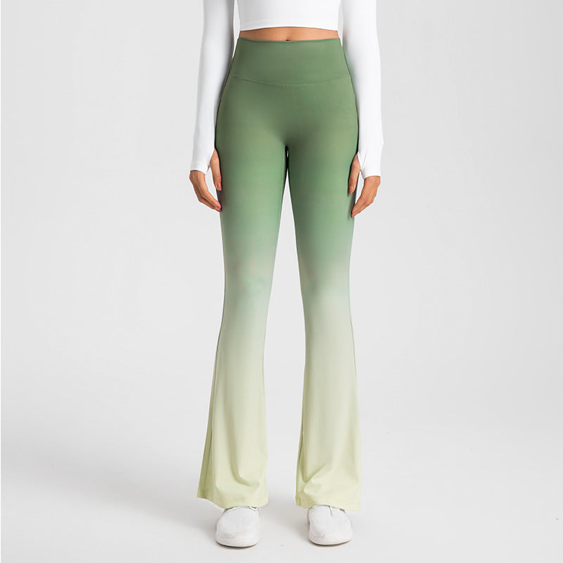 High-waisted hip-lift bell bottoms skinny pants 5colors