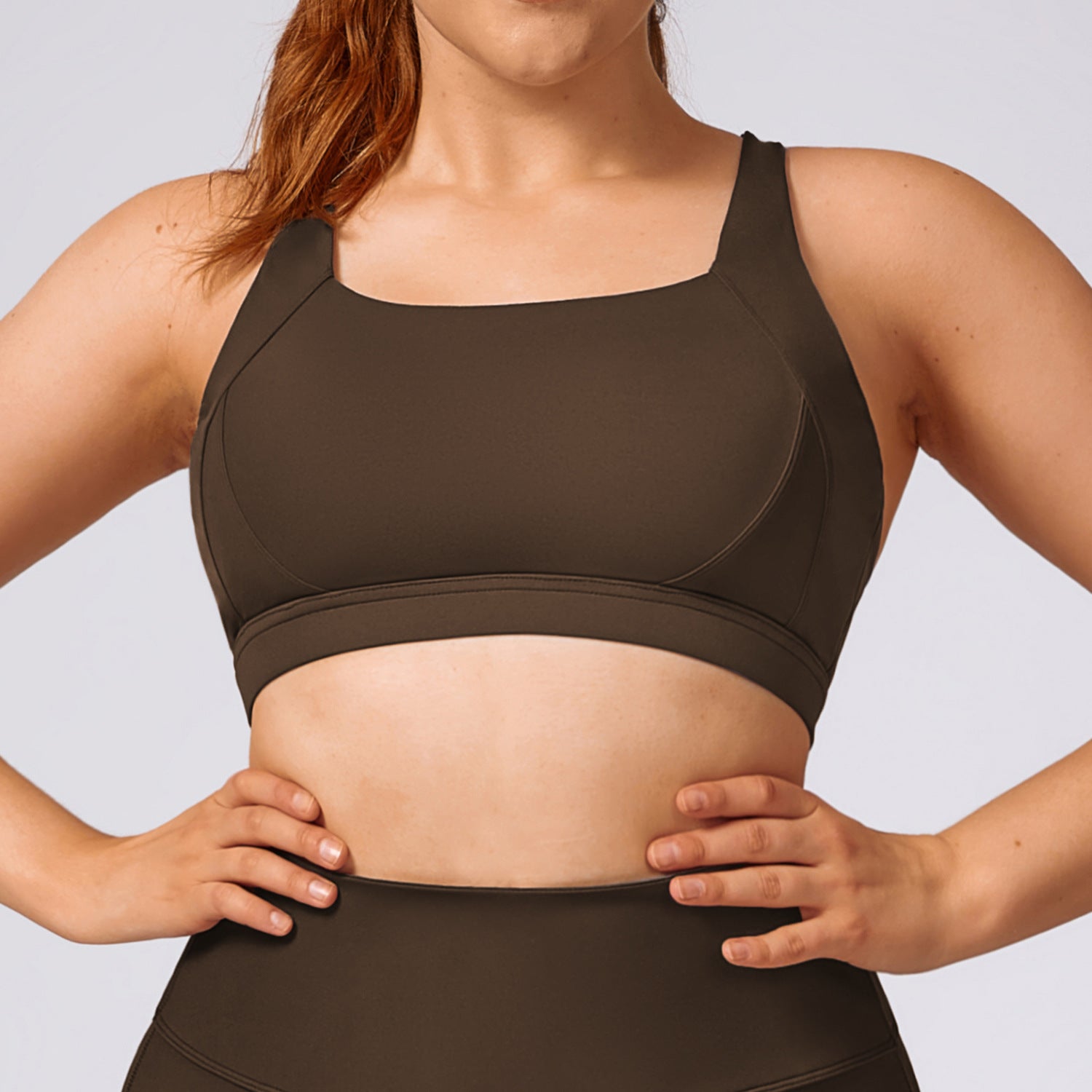 Plus-size yoga women's quick-drying Pilates running tight exercise fitness set 8047