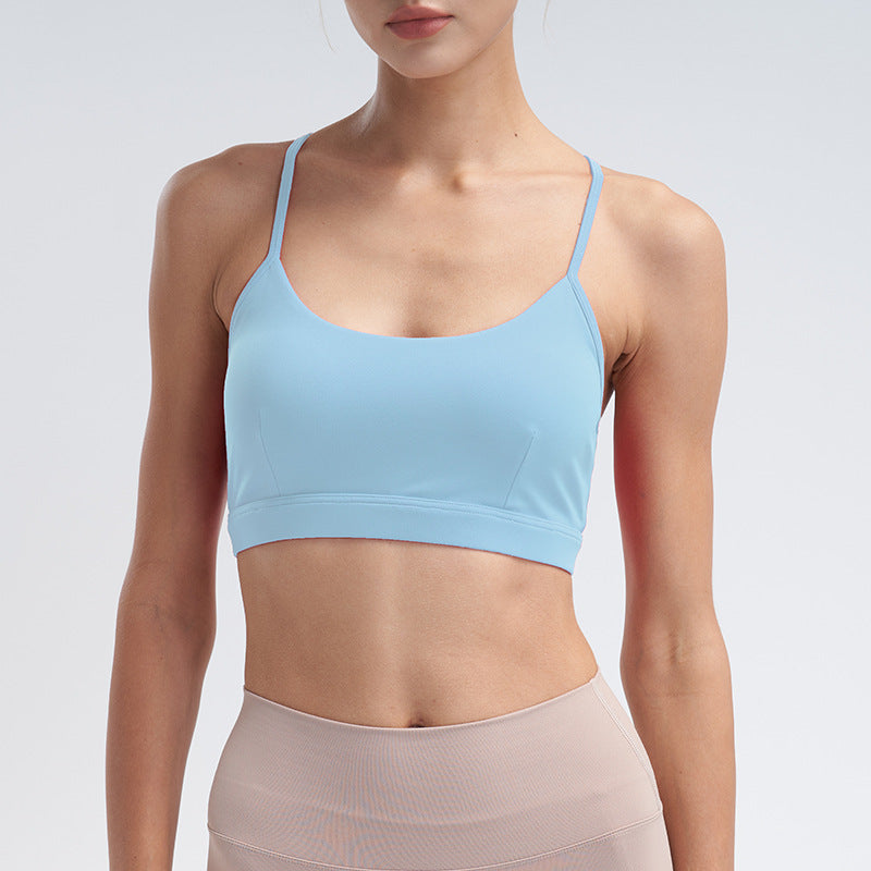 Pearlescent nude breathable high-waisted hip lift yoga set