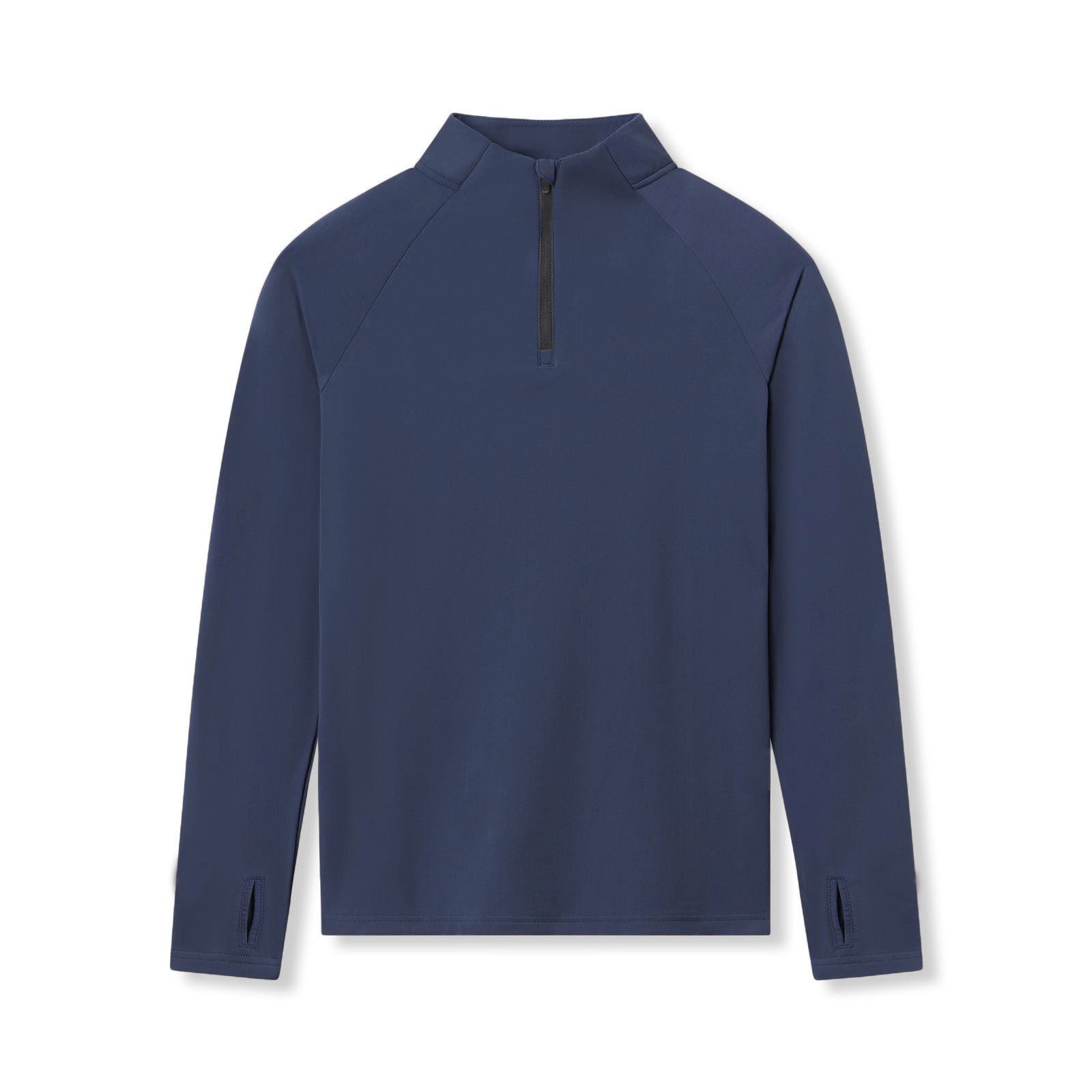 Men's quick-drying half-zip solid color workout high-spring long-sleeved top